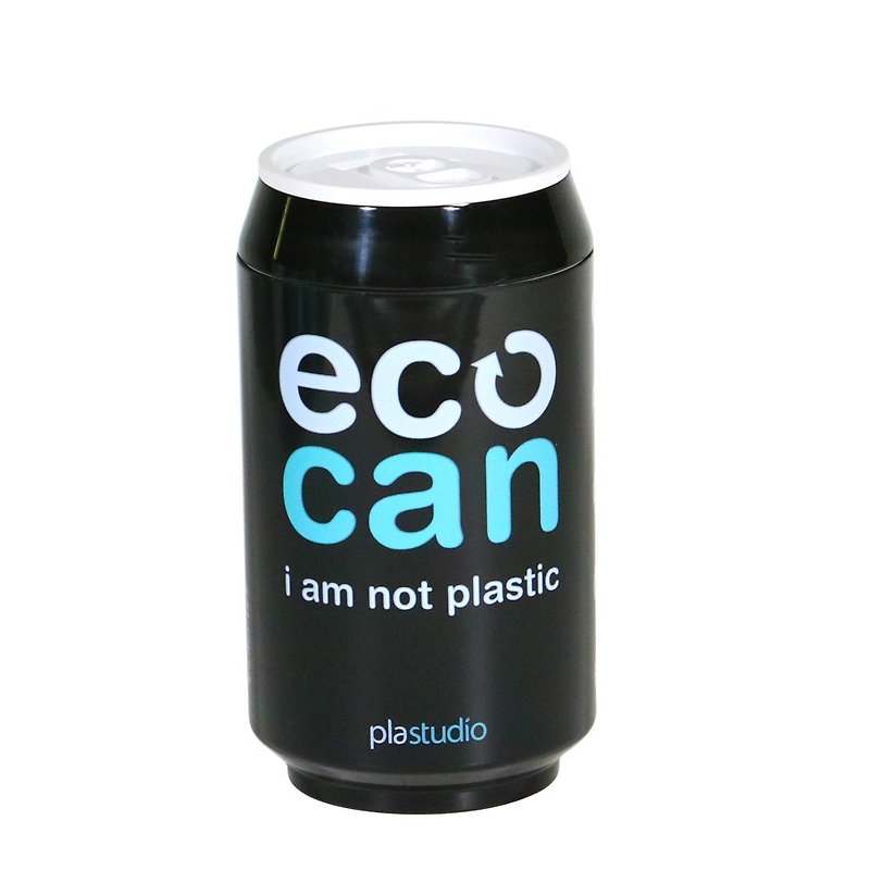 PLAStudio  - クリエイティブデザイン - コーンカップ -  ECO CAN Black  -  280ml - マグカップ - サステナブル素材 ブラック