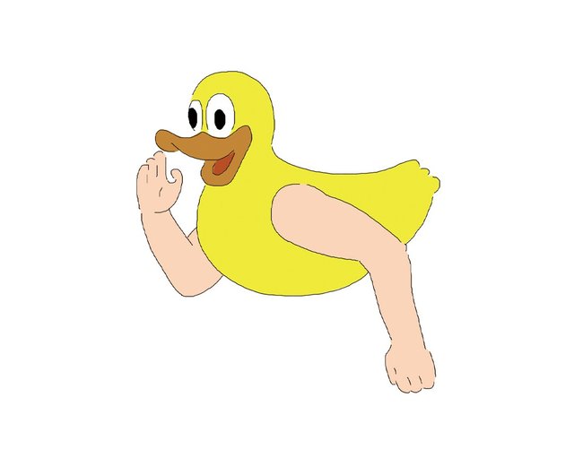 アヒルの進化の4つの形態 ハンドダック Tシャツ - ショップ