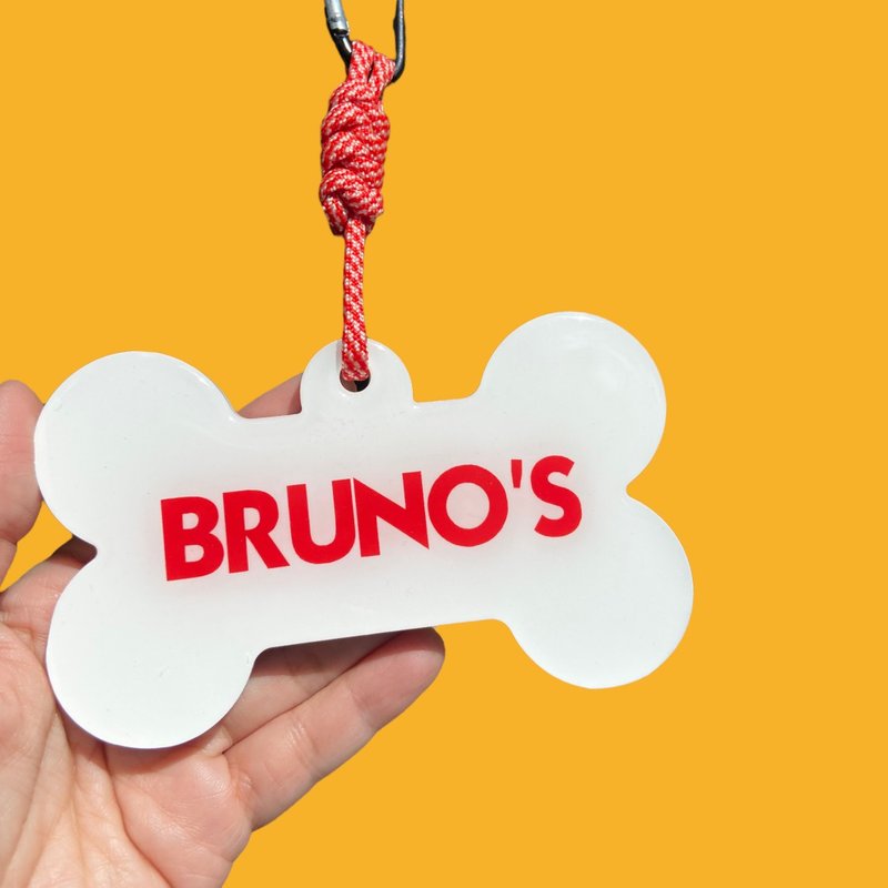 ป้ายชื่อขนาดใหญ่ สำหรับห้อยกรง หรือกระเป๋า เลือกตัวอักษร และแบบเชือกได้ - อื่นๆ - วัสดุอื่นๆ 