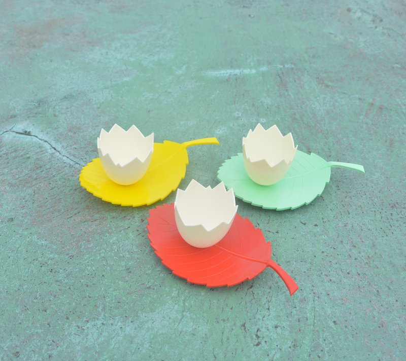 早期德國舊貨 野餐葉子盛蛋器 - 擺飾/家飾品 - 塑膠 多色