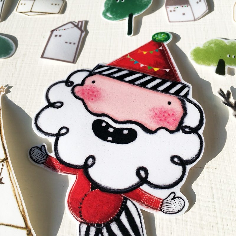 Christmas Edition Home Decoration Sticker (HUA-0031-6) - Stickers - Paper Red