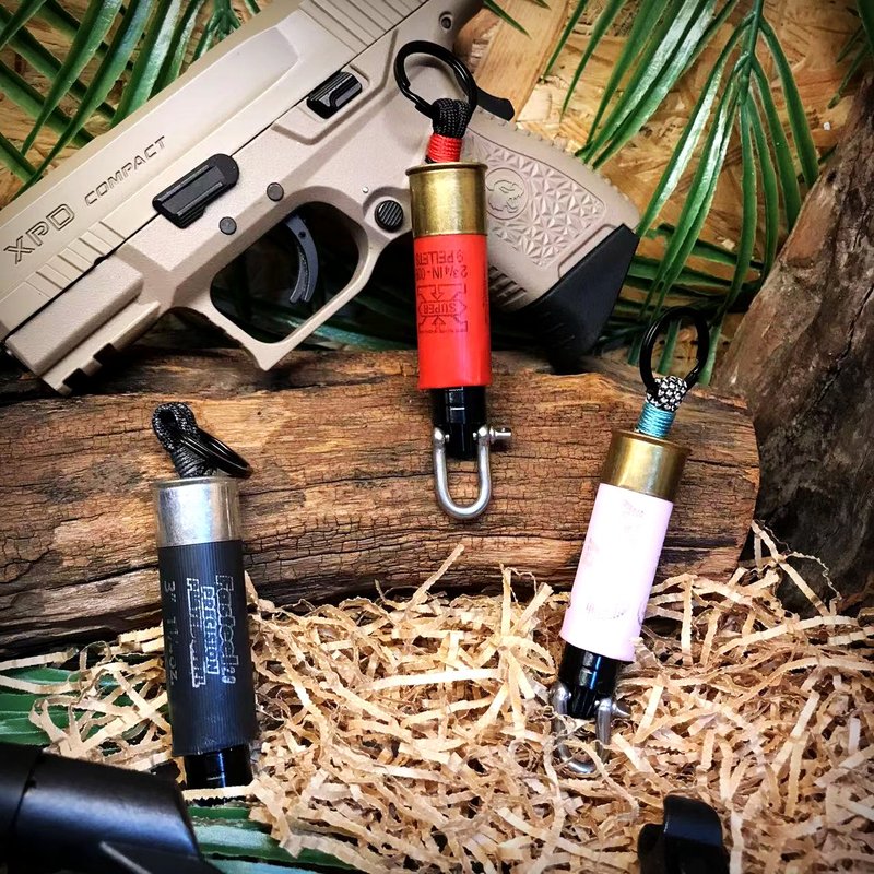 傘繩鑰匙圈 Paracord 彈藥系列-霰彈鑰匙圈 - 鑰匙圈/鑰匙包 - 尼龍 