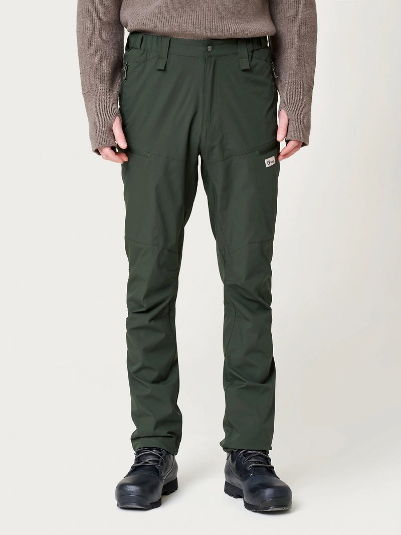 【ROYK】Men's Hiking Flex Pants - Mountaineering Pants_Men_Forest Green - กางเกงวอร์มผู้ชาย - เส้นใยสังเคราะห์ สีเขียว