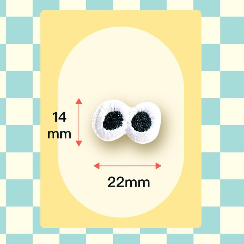 燙布貼 | 小眼睛 - 編織/刺繡/羊毛氈/縫紉 - 繡線 白色