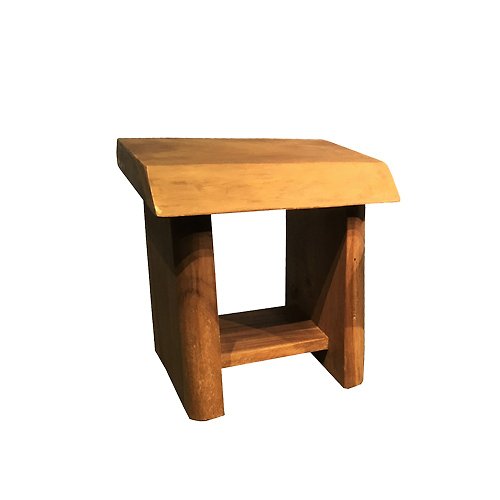 吉迪市 JatiLiving 【吉迪市100%原木家具】SN027 原木單人板凳 椅凳 矮凳