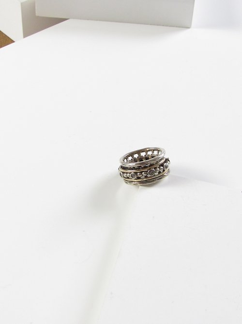 BOITE LAQUE Vintage Silver Statement Ring