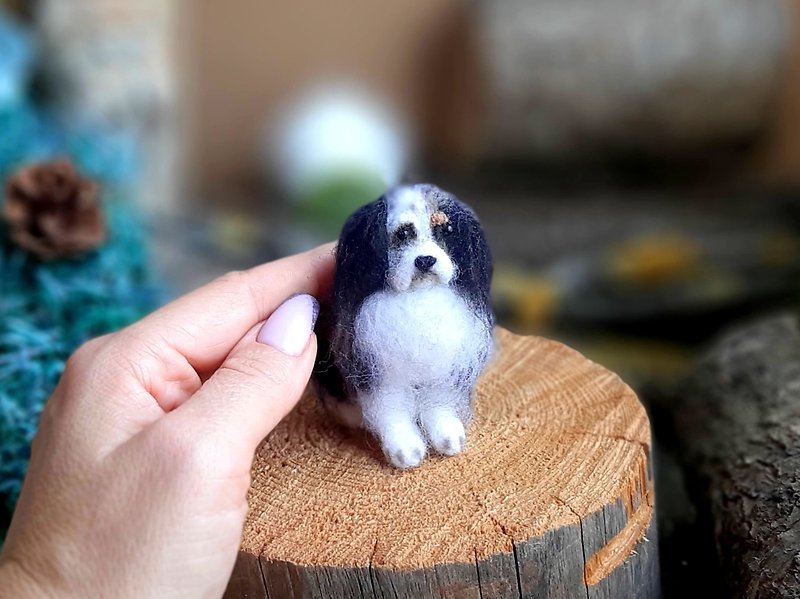 Customized pet Needle felted doll animal Healing small wool cats and dogs