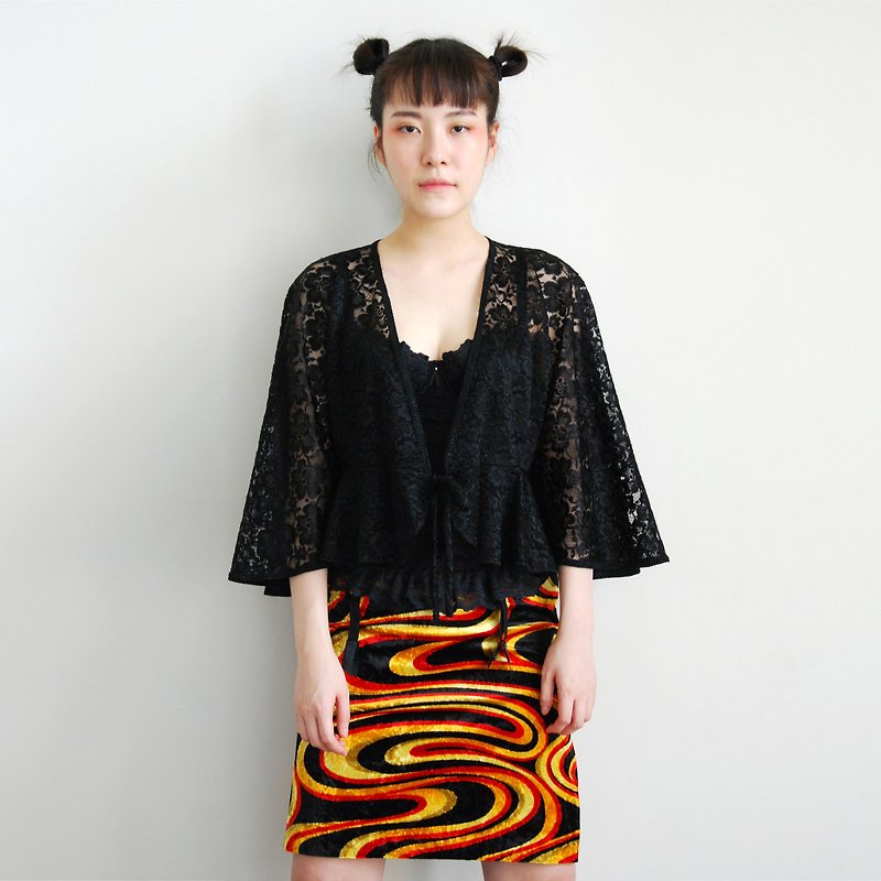 Pumpkin Vintage. Ancient psychedelic skirt skirt - Skirts - Other Materials 