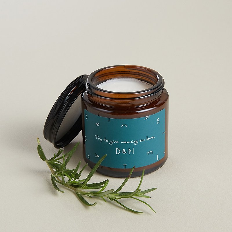 D&M essential oil scented candle (for melting Wax lamps) 100g herbal | rosemary - เทียน/เชิงเทียน - ขี้ผึ้ง 