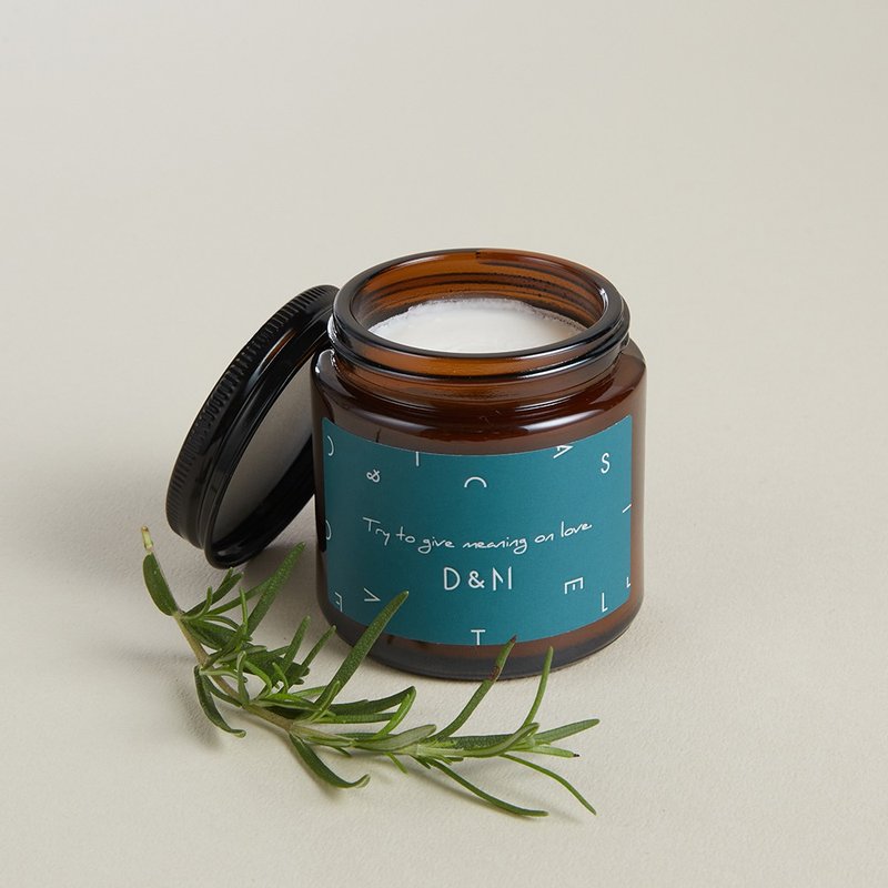 D&M essential oil scented candle (for melting Wax lamps) 100g herbal | rosemary - เทียน/เชิงเทียน - ขี้ผึ้ง 