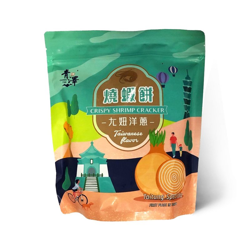 Pre-order Qingsawa Grilled Shrimp Cake 100g | ㄤ Niu Onion Flavor - Snacks - Other Materials 