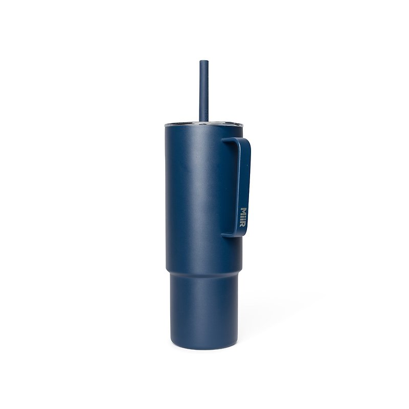 MiiR Vacuum-Insulated (stays hot/cold) All Day Straw Cup 32oz/946mL Tidal Blue - Vacuum Flasks - Stainless Steel Blue