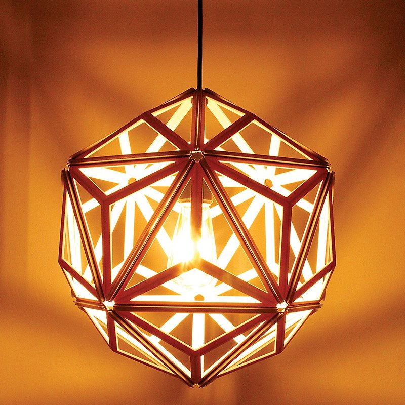 QUALY Triangular geometry-lampshade (hollow blank) - Lighting - Plastic White