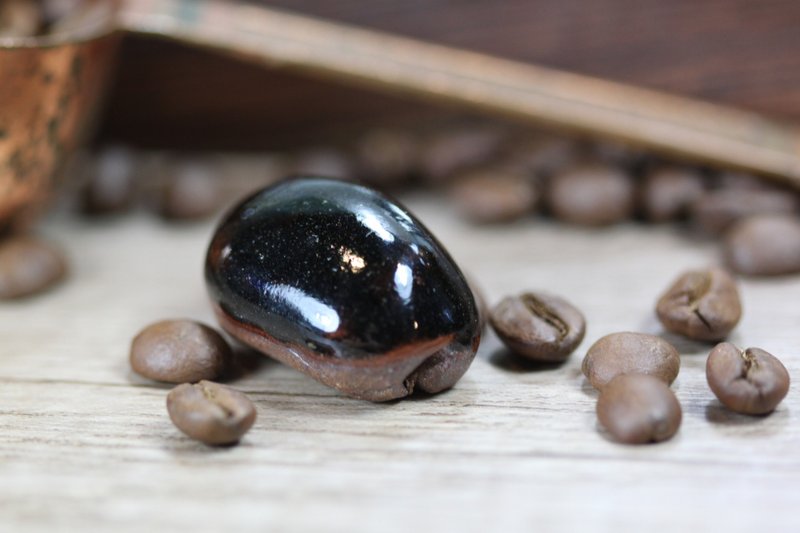 【送禮好物】2.9cm咖啡小廢物 咖啡擺飾 手作 慢火雅風&自然釉 - 擺飾/家飾品 - 陶 