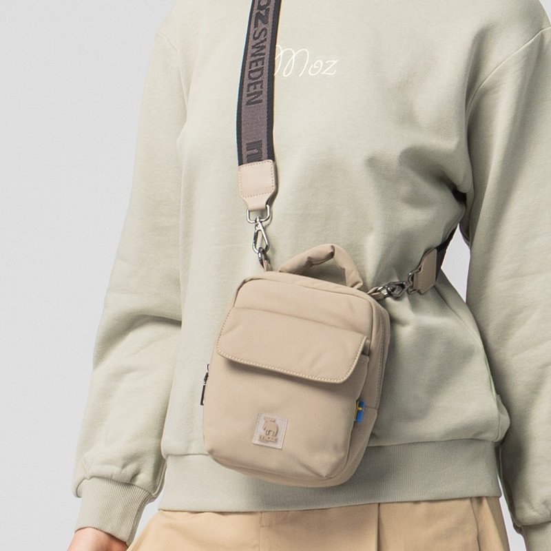 moz瑞典 駝鹿 防潑水 雲朵 吐司包(卡其綠) - 側背包/斜背包 - 聚酯纖維 卡其色
