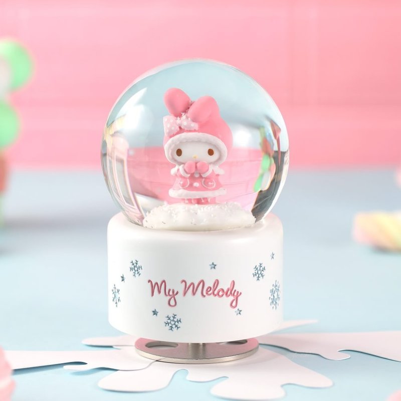 My Melody Winter Warmth Crystal Ball Music Box - ของวางตกแต่ง - แก้ว 