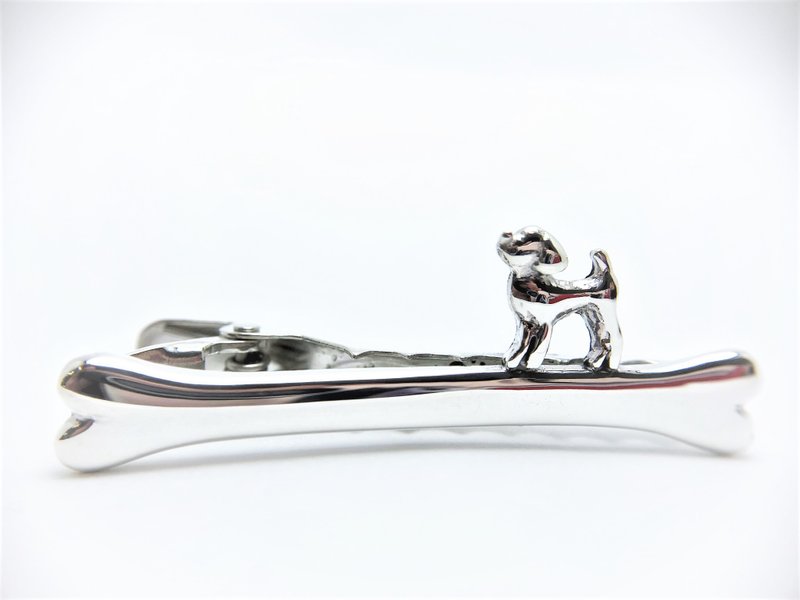 Toy Poodle Silver Tie Clip - Ties & Tie Clips - Sterling Silver Silver