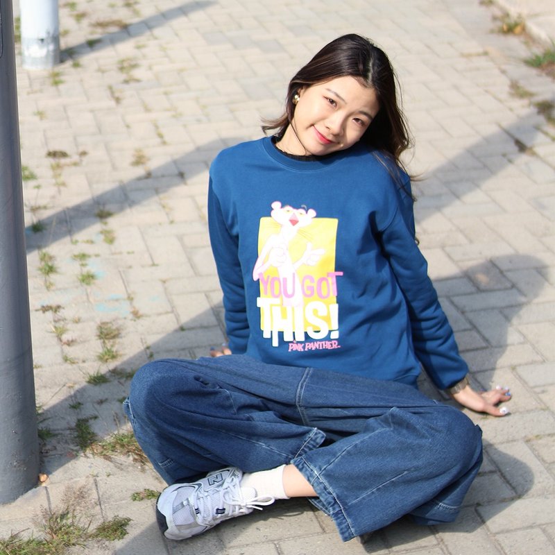 Hate Monday'' X PINK PANTHER - HOODIE衛衣(PPHM-23T03) - เสื้อฮู้ด - ผ้าฝ้าย/ผ้าลินิน สึชมพู