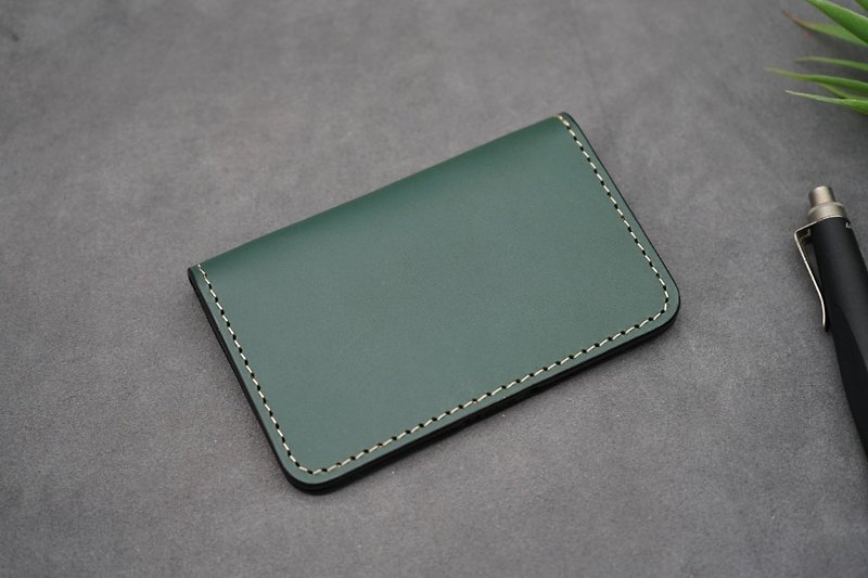 Business Card Holder(Green) - Other - Genuine Leather 