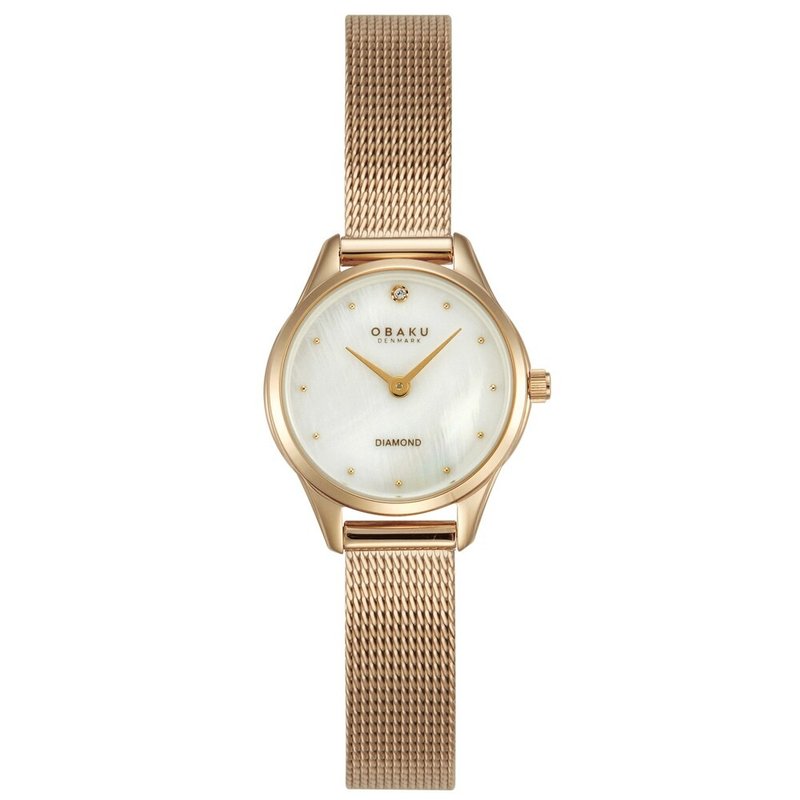 OBAKU 經典方框設計都會時尚腕錶-玫瑰金 (V297SXVWMV) - 女錶 - 不鏽鋼 多色