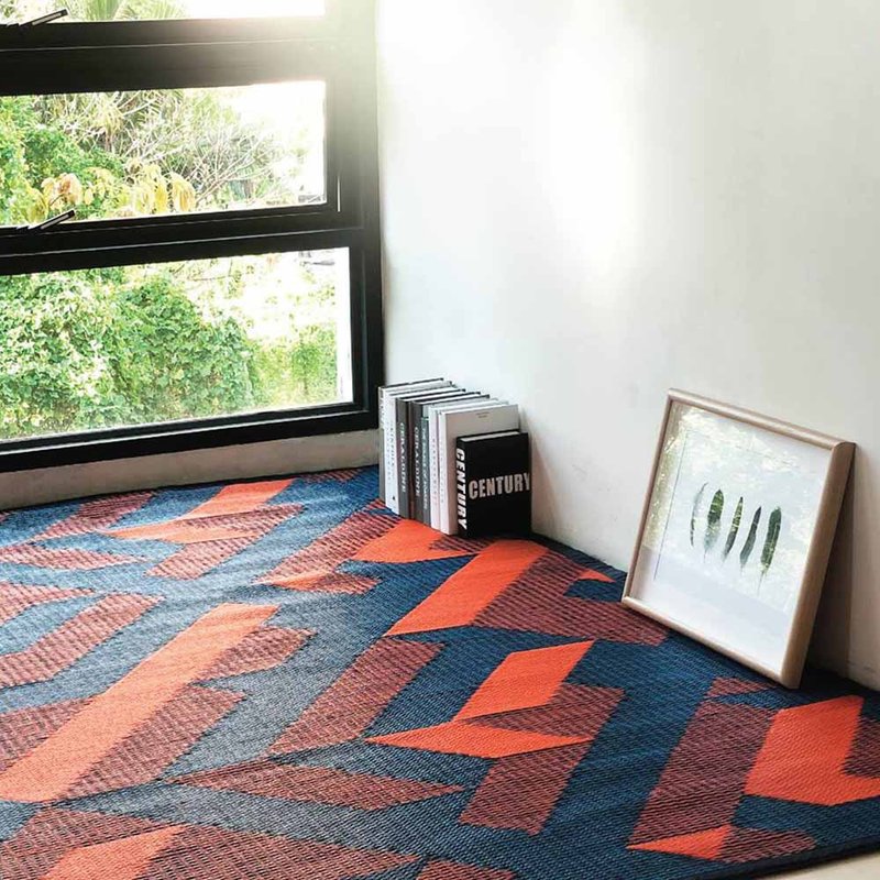 PDM | AVALON Woven Mat M (City Orange) - Rugs & Floor Mats - Waterproof Material Orange