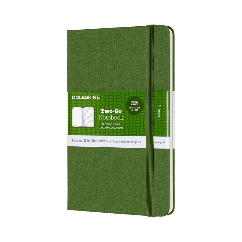 MOLESKINE TWOGO 筆記空白橫線 - 草綠 - 筆記本/手帳 - 紙 綠色