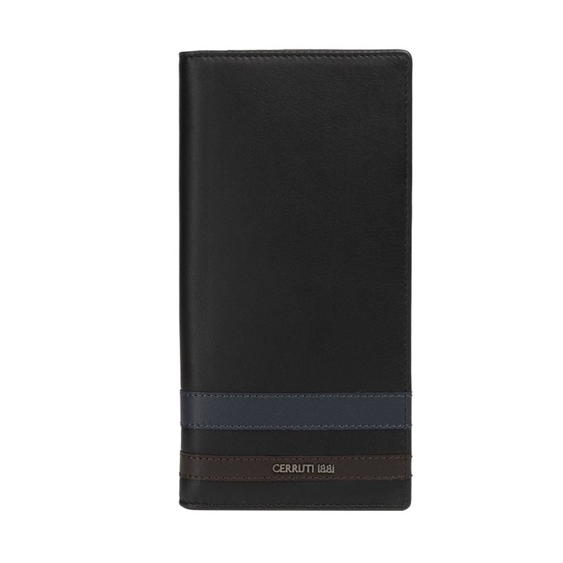 Cerruti 1881 リミテッド エディション 20% オフ トップ イタリアン カーフスキン 12 カード ロング クリップ 新品 カウンター ディスプレイ - 財布 - 革 ブラック