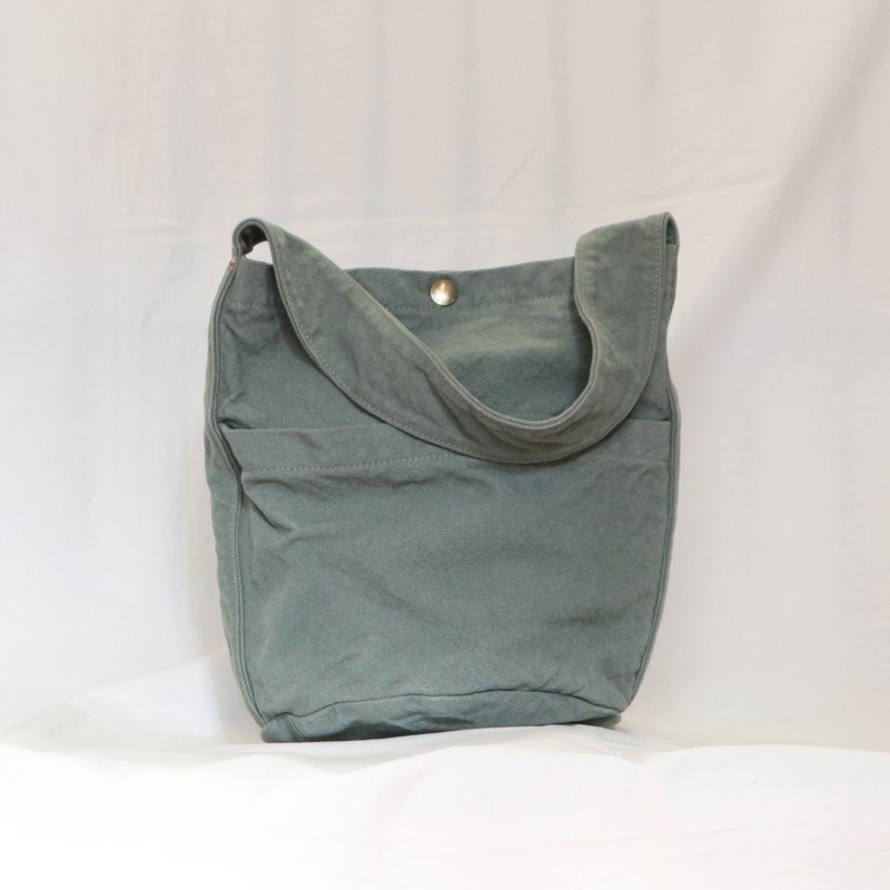 Bucket bag [2024 Fall/Winter limited color: silver-gray] (VC-33) - Handbags & Totes - Cotton & Hemp Gray