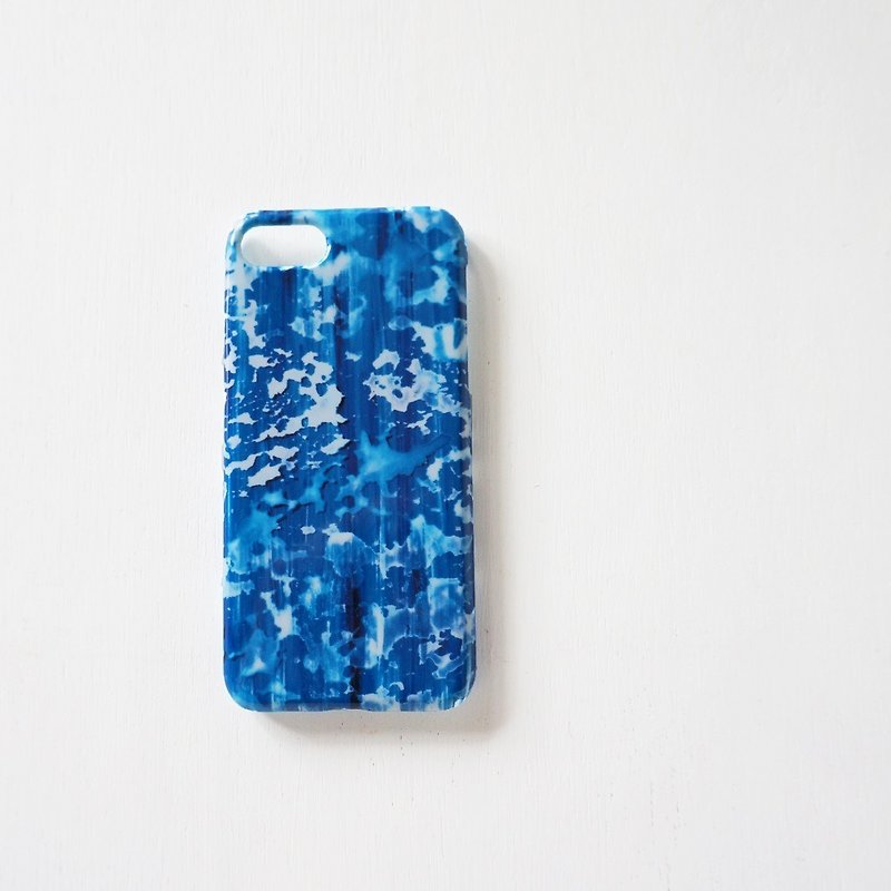 青の世界　iPhoneカバー　空と雨と雫 - 手機殼/手機套 - 塑膠 藍色