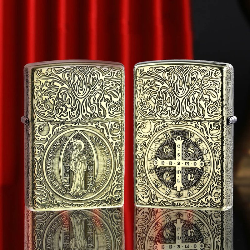 [ZIPPO Official Flagship Store] Constantine-Hell Detective Windproof Lighter Z-016 - อื่นๆ - ทองแดงทองเหลือง สีทอง