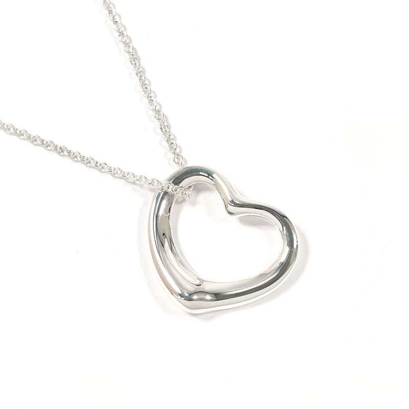 【日本直送 中古美品】ティファニー TIFFANY&Co. ネックレス オープンハート エルサペレッティ シルバー925 アクセサリー 磨き上げ処理済み - 項鍊 - 純銀 銀色