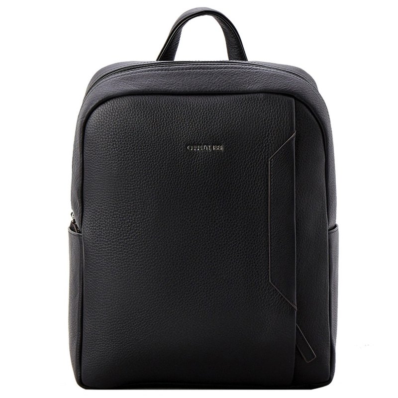 CERRUTI 1881 Limited Edition 80% Off Premium Italian Calfskin Backpack - Brand New Counter Display Item - กระเป๋าเป้สะพายหลัง - หนังแท้ สีดำ