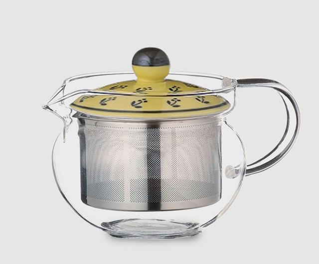 Japan West Sea Cat Stainless Steel Mesh Heat-resistant Glass Teapot (Cat Tea  SS Pot PC)-375ml - Shop GC WELL Teapots & Teacups - Pinkoi