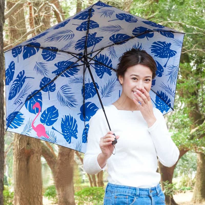 Prolla X日本Solshade | 北歐風全遮光紅鶴傘 抗UV防風降溫傘 - 雨傘/雨衣 - 防水材質 藍色