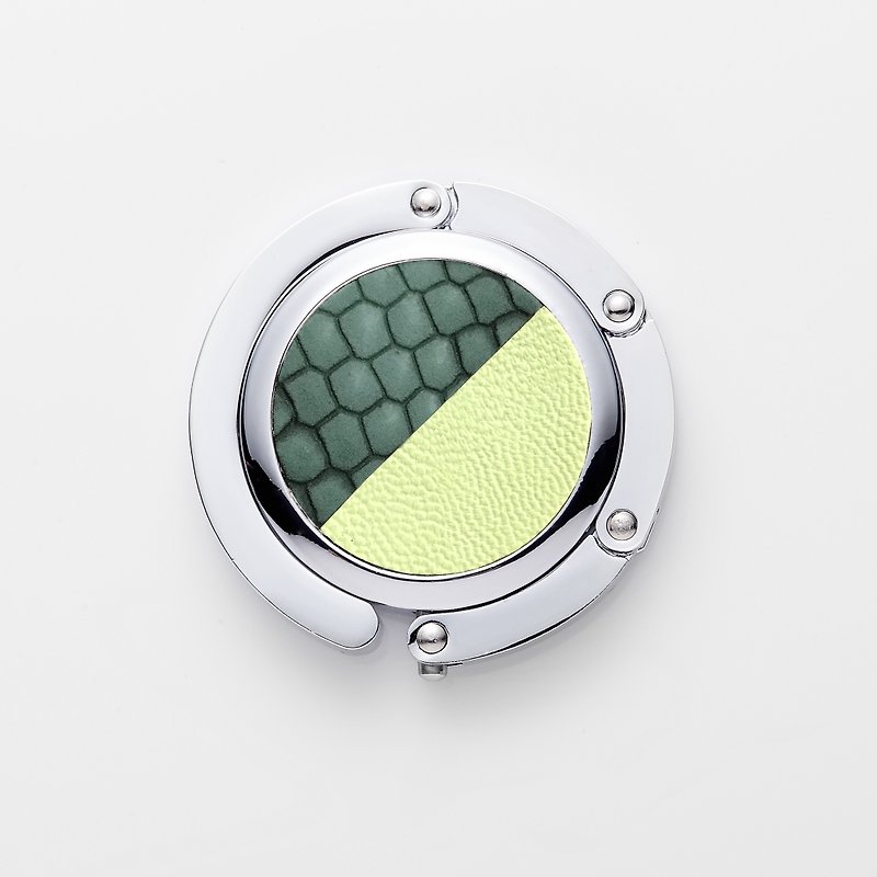 OPUS Half Moon Series-Peacock Mint - กระเป๋าเครื่องสำอาง - หนังแท้ สีเขียว