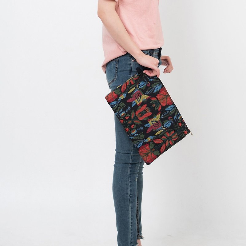 手作りの女性のポーチクラッチバッグと小銭入れ604m - その他 - その他の素材 多色