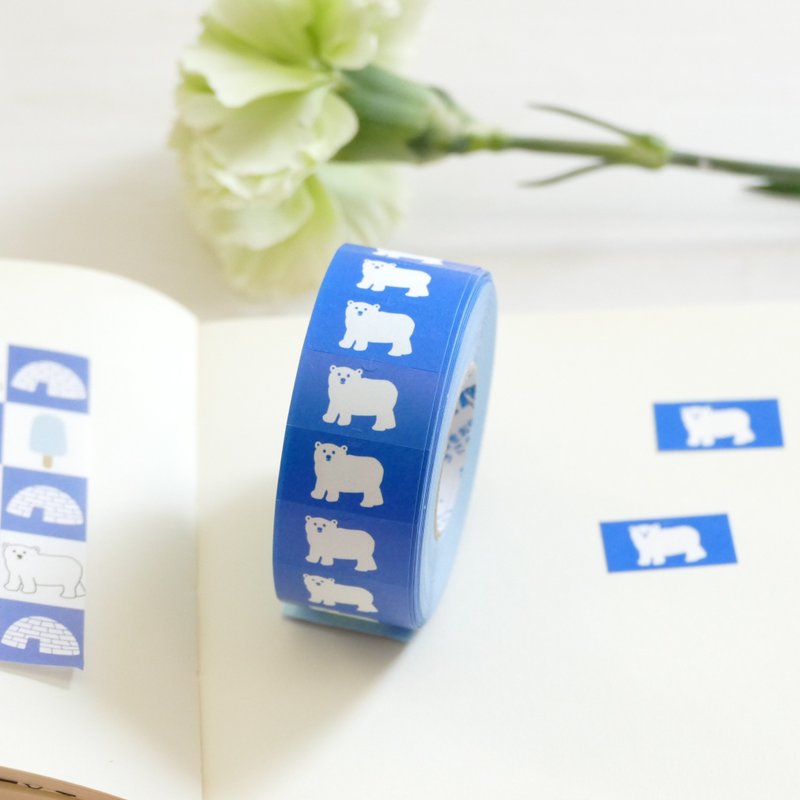 Hand Labeller Sticker Polar Bear - Stickers - Paper Blue