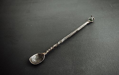 ObForge Hand Forged Steel Witch Spoon Decor / Blacksmith Kitchen Witch Forged Spoon