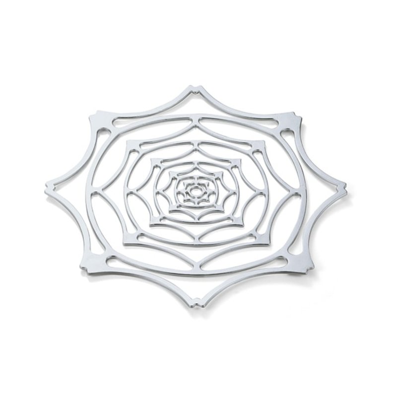 牡丹魔術置物籃 - L - 擺飾/家飾品 - 貴金屬 銀色