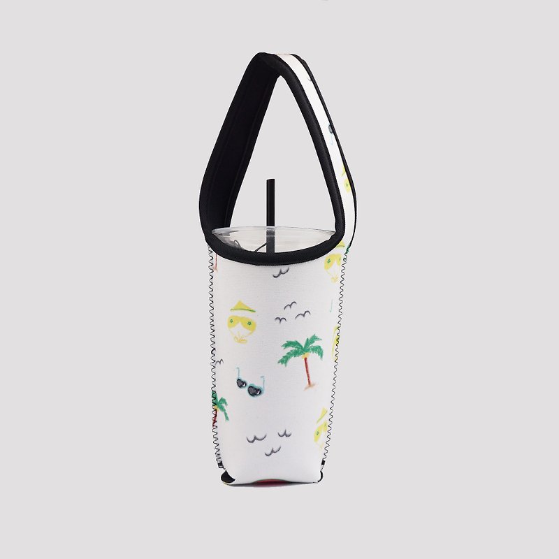 BLR Eco-friendly Beverage Bag Summer BRAIN CANDY Joint Ti 54 - ถุงใส่กระติกนำ้ - เส้นใยสังเคราะห์ ขาว