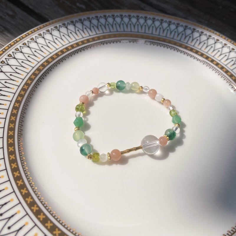 名畫系列【The Big Wheel】夏卡爾 / 天然水晶手鍊 - 手鍊/手環 - 水晶 