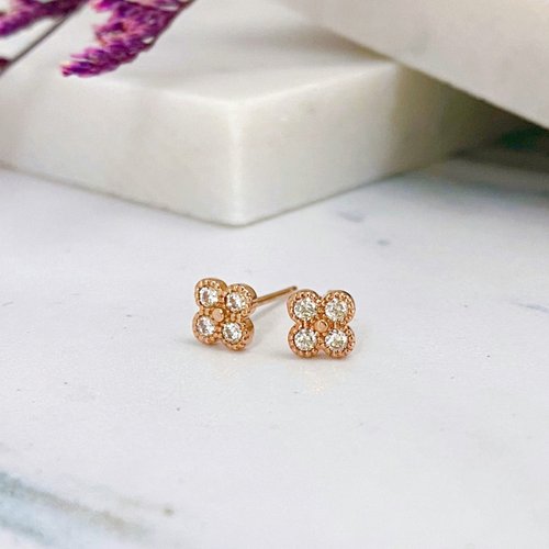 Hygge Adorn 14K | 童年幸運草 耳環
