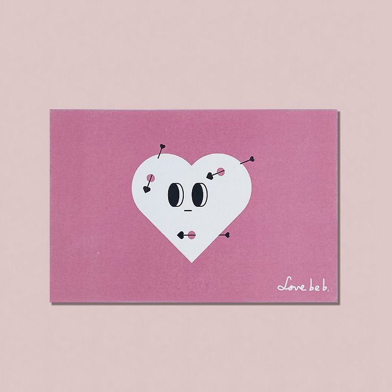 Inadequate Arrow of Love/Universal Card/Birthday Card/Postcard - Cards & Postcards - Paper Pink
