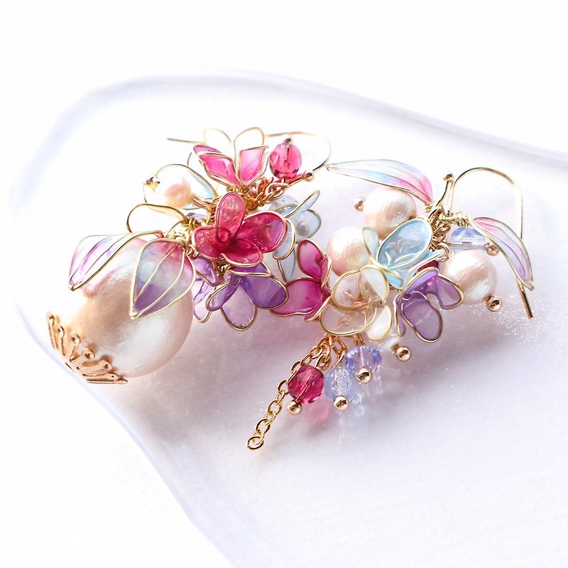 Pinkoi Christmas Limited to 20 Special Price Earrings - Earrings & Clip-ons - Other Materials Purple