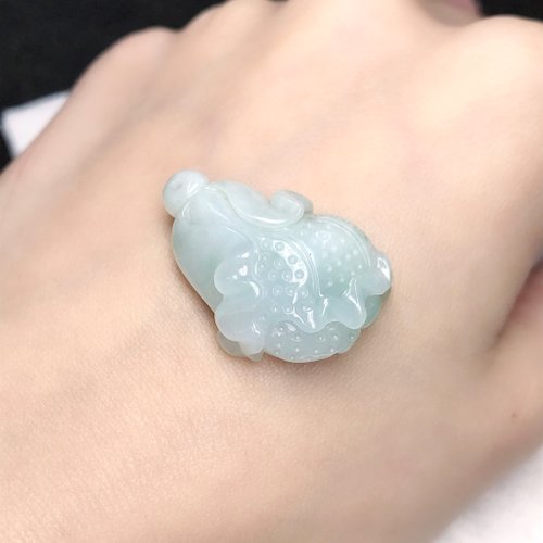 瓔珞翡翠 冰種翡翠巧雕白菜 | 天然緬甸A貨翡翠 | 送禮