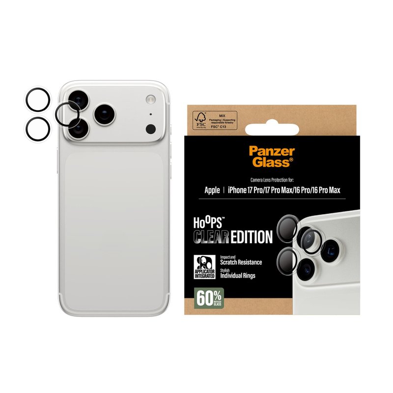 iPhone 17 Pro 系列透明&分體式防括鏡頭貼 - 手機配件 - 玻璃 