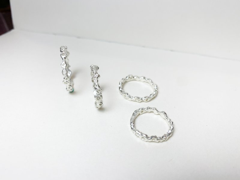 Made to Order Sterling Silver Eclipse Narrow Ring - แหวนทั่วไป - เงินแท้ สีเงิน