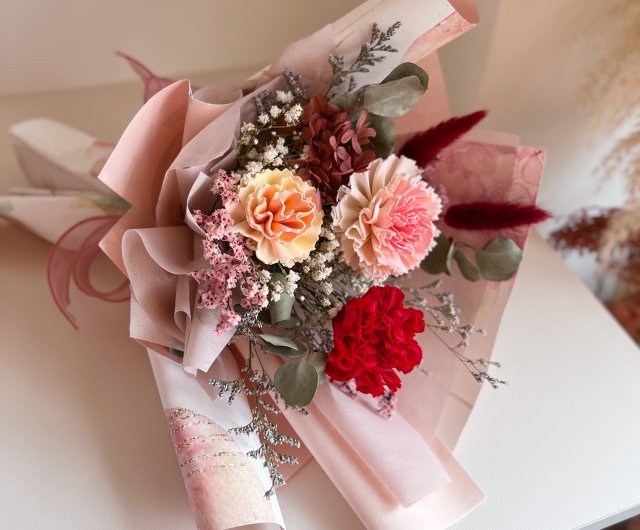 Immortal flower wave ball bouquet-crown style dried flowers/birthday/Valentine's  Day/Mother's Day//opening/proposal - Shop Mint Cat Floral Arrangement Dried  Flowers & Bouquets - Pinkoi