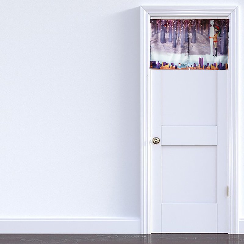 invisible lover - door curtains - Doorway Curtains & Door Signs - Cotton & Hemp Purple