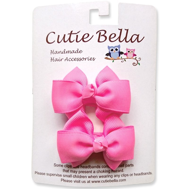 Cutie Bella Dream Handmade Hair Accessories All Inclusive Cloth Bow Hair Clips II - Smitten - เครื่องประดับผม - เส้นใยสังเคราะห์ 